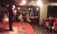 Comedian Mick Miller live on stage at the Variety Club Radford Notts.